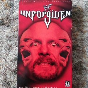 VHS WWF UNFORGIVEN Kurt Angle Steve Austin Chris Jerico Edge Rock Kane 9-23-2001